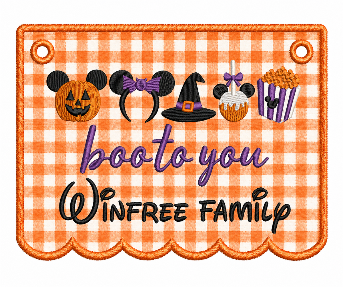 Boo to you stroller tag