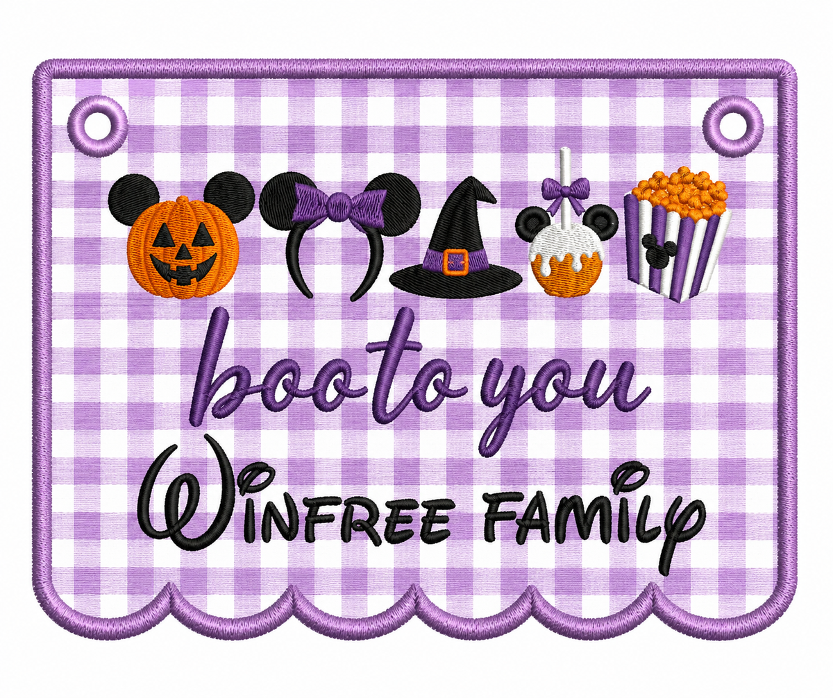 Boo to you stroller tag