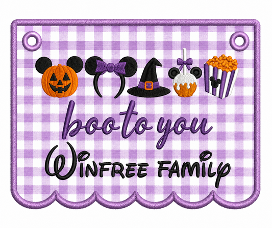 Boo to you stroller tag