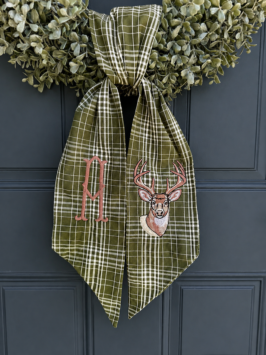 Deer Wreath sash